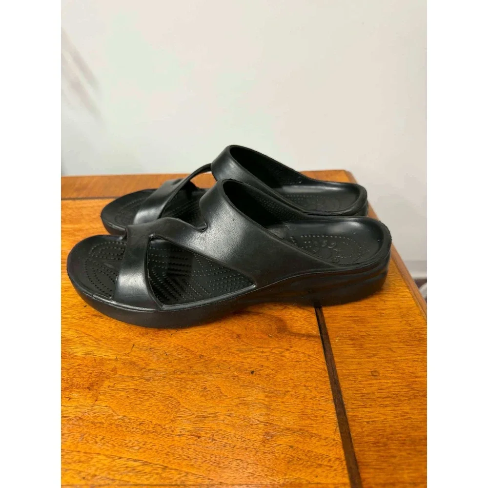 Dawgs Z-Sandal Black Comfort Slip On Slide Sandals Mens 10 Womens 12 EU 42